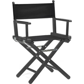 ConeCarts Short Director's Chair (18.9", Black Frame, Cotton Fabric)