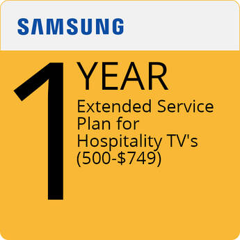 Samsung 1-Year Extended Service Plan for Hospitality TV's (500-$749)