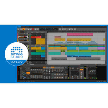 Bitwig Studio 16-Track Music Production and Performance Software (Download, 12 Month Upgrade Plan)