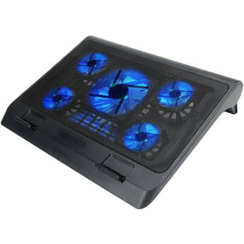 Enhance GX-C1 Laptop Cooling Stand with 2 USB Ports and 5 Blue LED Fans