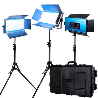 Dracast LED1000 X Series Daylight LED 3-Light Kit with Travel Case