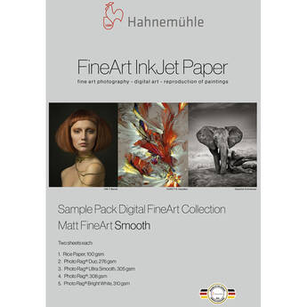 Hahnemuhle Sample Pack Matt FineArt Smooth Paper (8.5 x 11")
