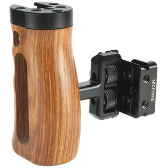 Niceyrig DSLR Wooden Side Handle with Arca-Type Quick Release Clamp