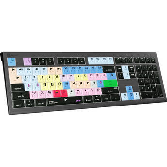 Logickeyboard ASTRA 2 Avid Media Composer Keyboard for macOS (Silver)