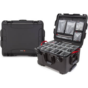 Nanuk 960 Protective Rolling Case with Dividers and Organizer (Black)