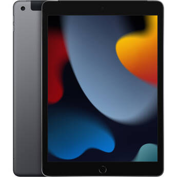 Apple 10.2" iPad (9th Gen, 64GB, Wi-Fi + 4G LTE, Space Gray)