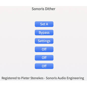 SONORIS Dither Plug-In (Download)