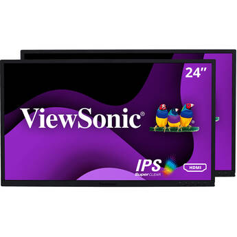 ViewSonic VG2448 23.8" 16:9 IPS Monitor (2-Pack)