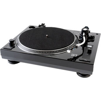 Music Hall us-1 Manual Two-Speed Turntable with Preamp (High-Gloss Black)