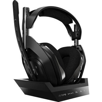 ASTRO Gaming A50 Wireless Gaming Headset with Base Station (Black & Gray, for Windows, Mac, and PS4)