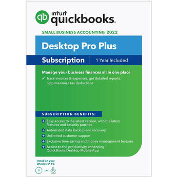Intuit QuickBooks Desktop Pro Plus 2022 (1 User/1 Year)
