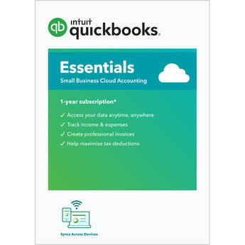 Intuit QuickBooks Online Essentials 2022 (1-Year Subscription, Box)