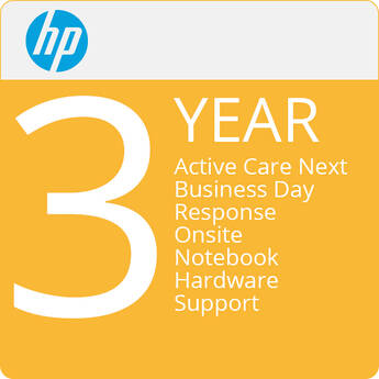 HP 3-Year Active Care Next Business Day Onsite Support Plan for Laptops
