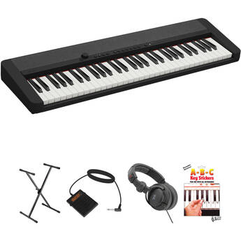Casio CT-S1 61-Key Portable Digital Piano Essentials Kit (Black)