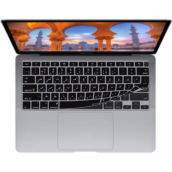 KB Covers Arabic Keyboard Cover for MacBook Air 13" (2020 and Later, Black)
