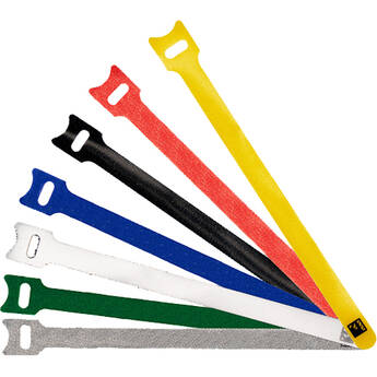 Filmsticks Touch Fastener Cable Straps (7.8", Multicolored, 105-Pack)