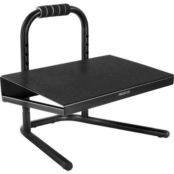 Mount-It! Adjustable Footrest with 6 Height Settings (Black)