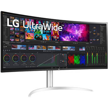 LG UltraWide 40WP95C-W 39.7" 21:9 Curved FreeSync 5K2K HDR IPS Monitor (Silver)