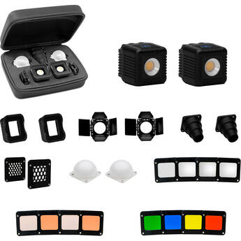 Lume Cube 2.0 Professional 22-Piece LED Lighting Kit for Camera Video & Photography