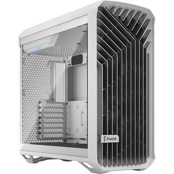 Fractal Design Torrent Mid-Tower Case with Clear Tempered Glass Side Panel (White)