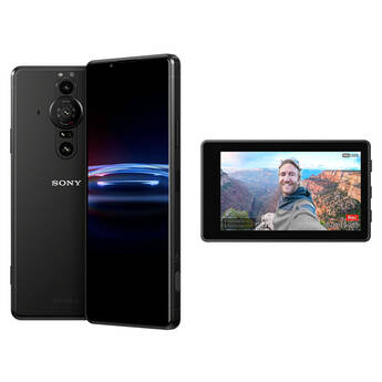 Sony Xperia PRO-I 512GB 5G Smartphone with Vlog Monitor Kit (Unlocked, Frosted Black)