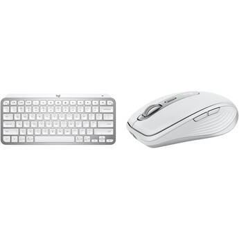 Logitech Wireless MX Keys Mini & MX Anywhere 3 Mouse Bundle (Pale Gray)