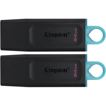 Kingston 64GB DataTraveler Exodia Flash Drive (2-Pack, Blue)