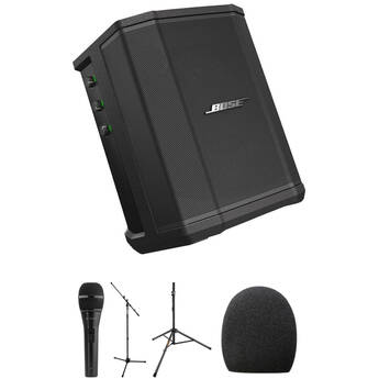 Bose S1 Pro Performance Kit with Speaker Stand, Microphone, Mic Stand, and Accessories
