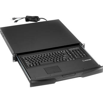 Black Box Rackmount Keyboard Tray with Keyboard & Touchpad (1 RU)