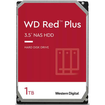 WD 1TB Red Plus 5400 rpm SATA III 3.5" Internal NAS HDD (CMR, Retail)