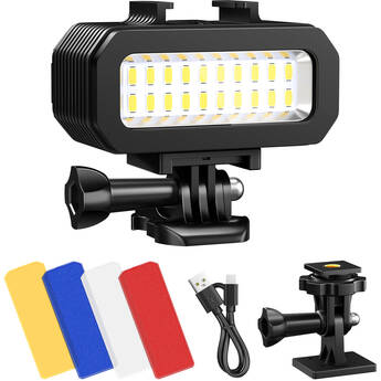 Neewer WP11 Waterproof LED Light with 4 Color Filters