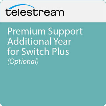 Telestream Premium Support Additional Year for Switch Plus (Optional)