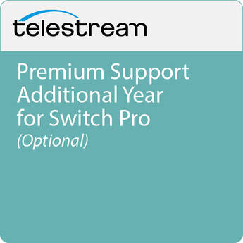 Telestream Premium Support Additional Year for Switch Pro (Optional)
