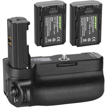 Neewer Vertical Battery Grip with Two Li-ion Batteries