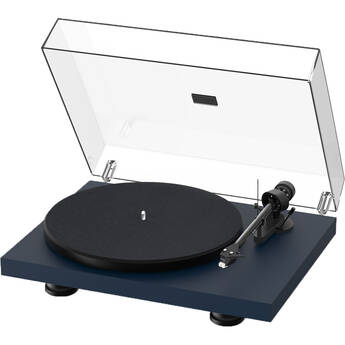 Pro-Ject Audio Systems Debut Carbon EVO Manual Three-Speed Turntable (Satin Blue)