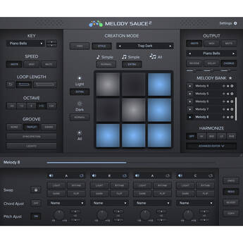 EVABEAT Melody Sauce 2 Automatic MIDI Melody Creation Software (Upgrade, Download)