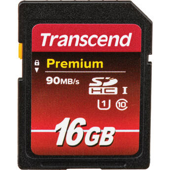 Transcend 16GB Premium UHS-I SDHC Memory Card