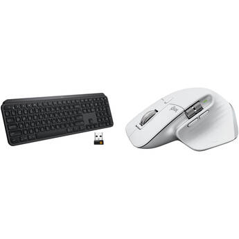 Logitech MX Keys Wireless Keyboard & MX Master 3S Mouse Set (Pale Gray)