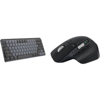 Logitech MX Mechanical Mini Wireless Keyboard & MX Master 3S Mouse Set (Linear Switches, Black)