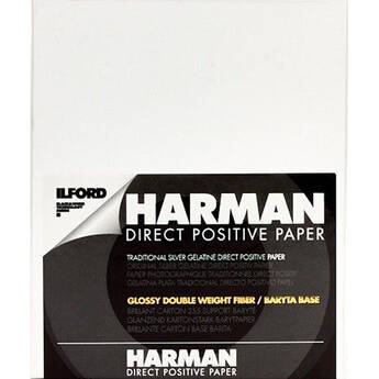 HARMAN technology Direct Positive Fiber Based (FB) Paper (Glossy, 8 x 10", 25 Sheets)