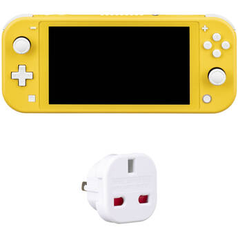 Nintendo Switch Lite Kit with US Power Adapter (Yellow, European Version)