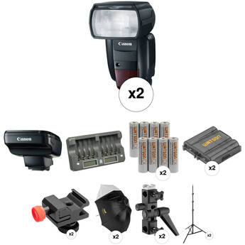 Canon Speedlite 600EX II-RT Wireless Two Flash Portrait Kit