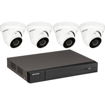 Hikvision EKI-K41T44 4-Channel 8MP NVR with 1TB HDD & 4 4MP Night Vision Turret Cameras Kit