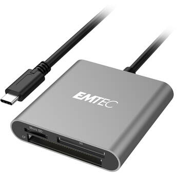 EMTEC 3-in-1 USB Type-C Card Reader