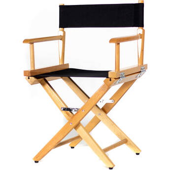 Filmcraft Junior Director's Chair (Natural Frame, Black Canvas)