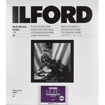 Ilford MULTIGRADE RC Deluxe Paper (Pearl, 8 x 10", 25 Sheets)