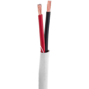 SatMaximum 18 AWG CL2-Rated 2-Conductor Speaker Cable for In-Wall Installation (White, 100')