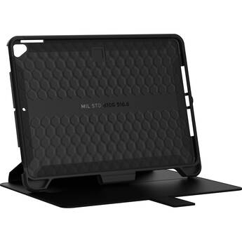 Urban Armor Gear Scout Folio Case for 10.2" iPad 7th, 8th, and 9th Gen (Black, Bulk Packaging)