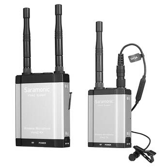 Vlink2 Kit1 Camera-Mount Wireless Omni Lavalier Microphone System with Talkback (2.4 GHz)