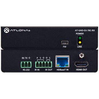 Atlona 4K/UHD HDMI Over HDBaseT Receiver with Control and PoE (70m)